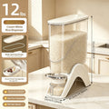Rice Storage Container with Press-to-Pour Lid