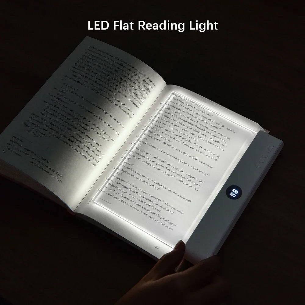 Rechargeable LED Book Light – Dimmable 3-Color Reading Lamp with Timer for Bedside & Study
