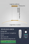 Modern LED Pendant Light – Adjustable Brightness Arc Hanging Lamp for Kitchen Island & Dining Room