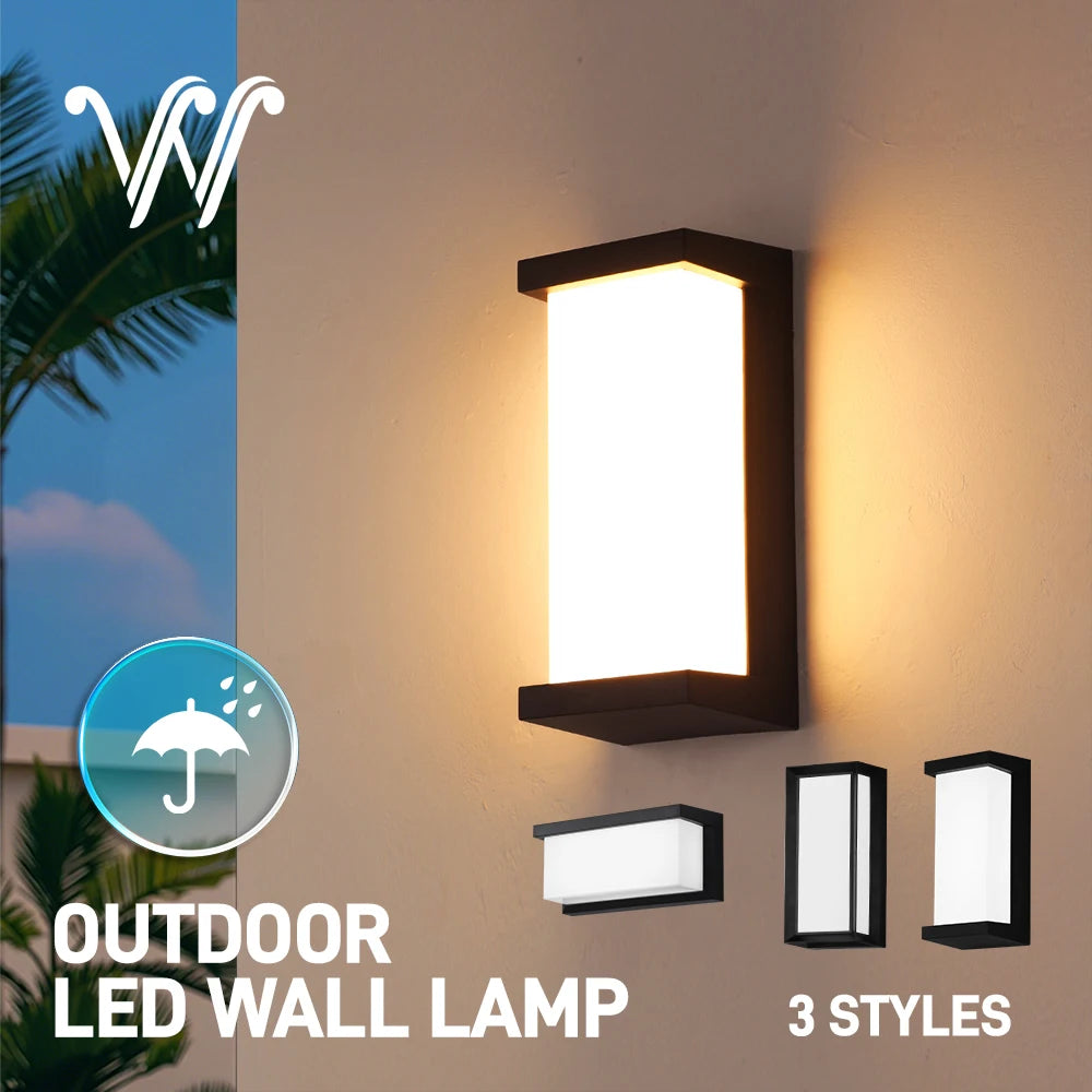 Modern Waterproof Outdoor Wall Sconce – LED Exterior Light for Porch, Garden & Entryway
