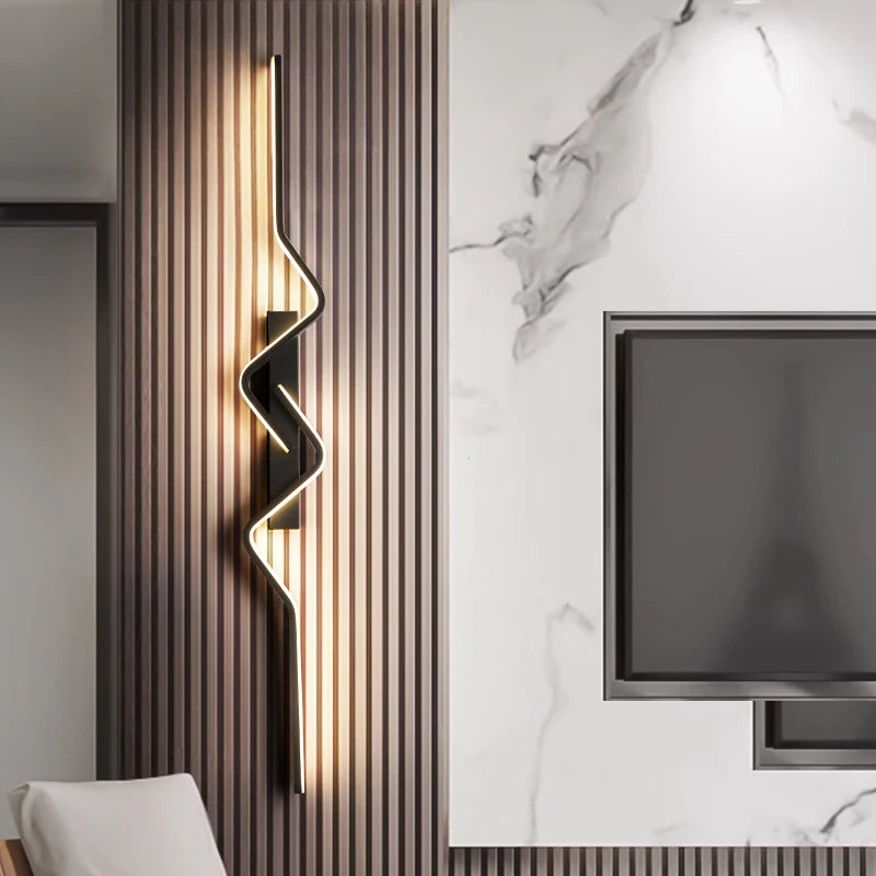 Modern Nordic LED Wall Sconce – Contemporary Wall Light for Stairway, Living Room & Bedroom