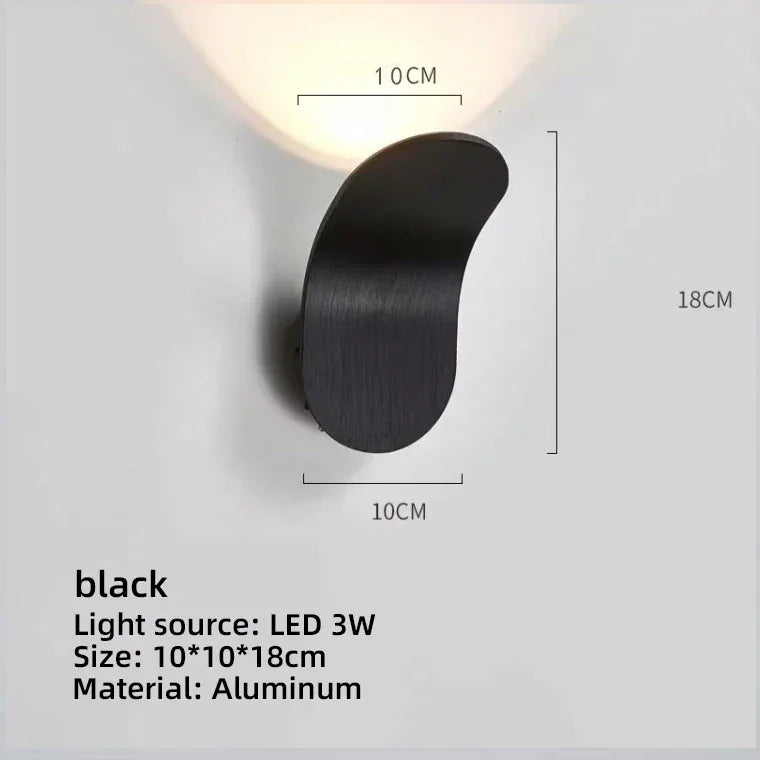 Modern Luxury COB LED Wall Sconce – Adjustable Bedside Reading Light for Bedroom, Bathroom & Hallway