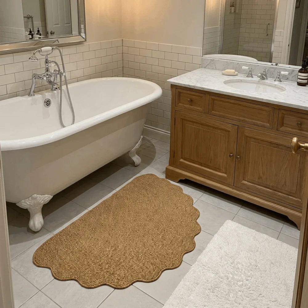 Modern Front Door Mat – Thick Non-Slip Dirt-Resistant Entryway Rug, Irregular Decorative Mat for Home & Kitchen