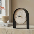 Luxury Marble Desk Clock – Modern Minimalist Table Clock for Bedroom, Office & Home Decor