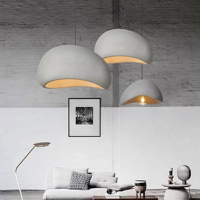 Wabi-Sabi LED Chandelier – Modern Nordic Pendant Ceiling Light for Living Room, Bedroom & Dining Room