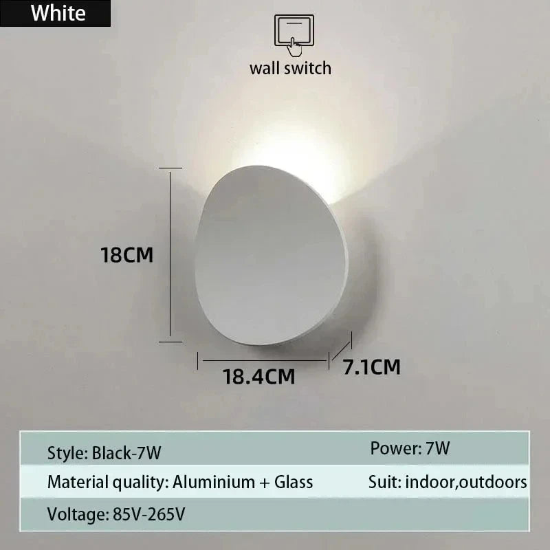 Modern Luxury COB LED Wall Sconce – Adjustable Bedside Reading Light for Bedroom, Bathroom & Hallway