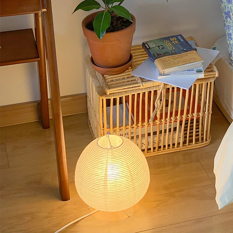Wabi-Sabi Nordic LED Table Lamp – Modern Minimalist Bedside & Desk Light