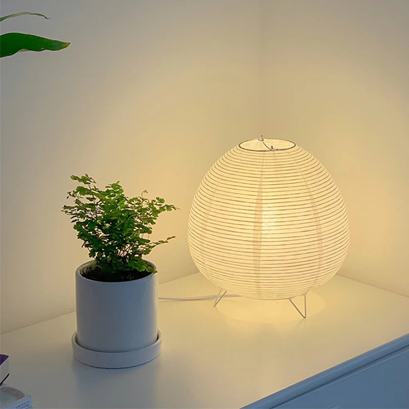 Wabi-Sabi Nordic LED Table Lamp – Modern Minimalist Bedside & Desk Light