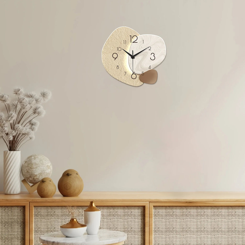Aesthetic Silent Wall Clock – Modern Minimalist Home Decor, Non-Ticking Quartz