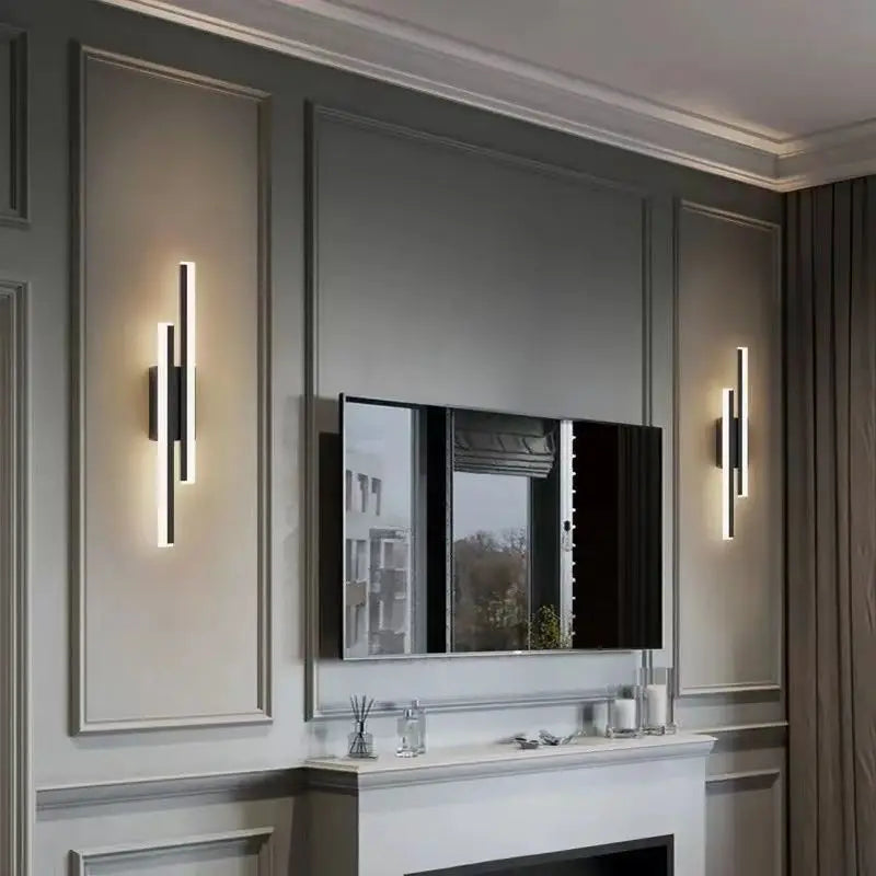 Modern LED Copper Wall Sconce – Acrylic Shade Indoor Light Fixture for Living Room & Hallway