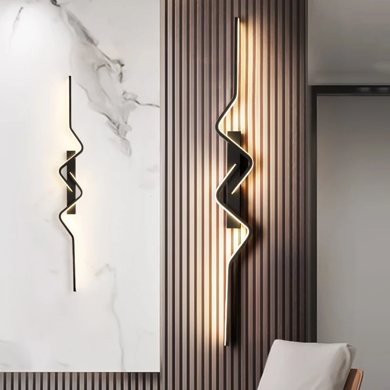 Modern Nordic LED Wall Sconce – Contemporary Wall Light for Stairway, Living Room & Bedroom