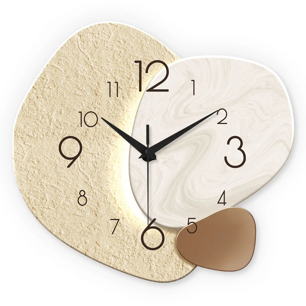 Aesthetic Silent Wall Clock – Modern Minimalist Home Decor, Non-Ticking Quartz