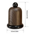 Elegant Walnut Wood Toothpick Holder – Solid Wood Ball Top Tabletop Organizer for Kitchen, Dining Room & Living Room Decor