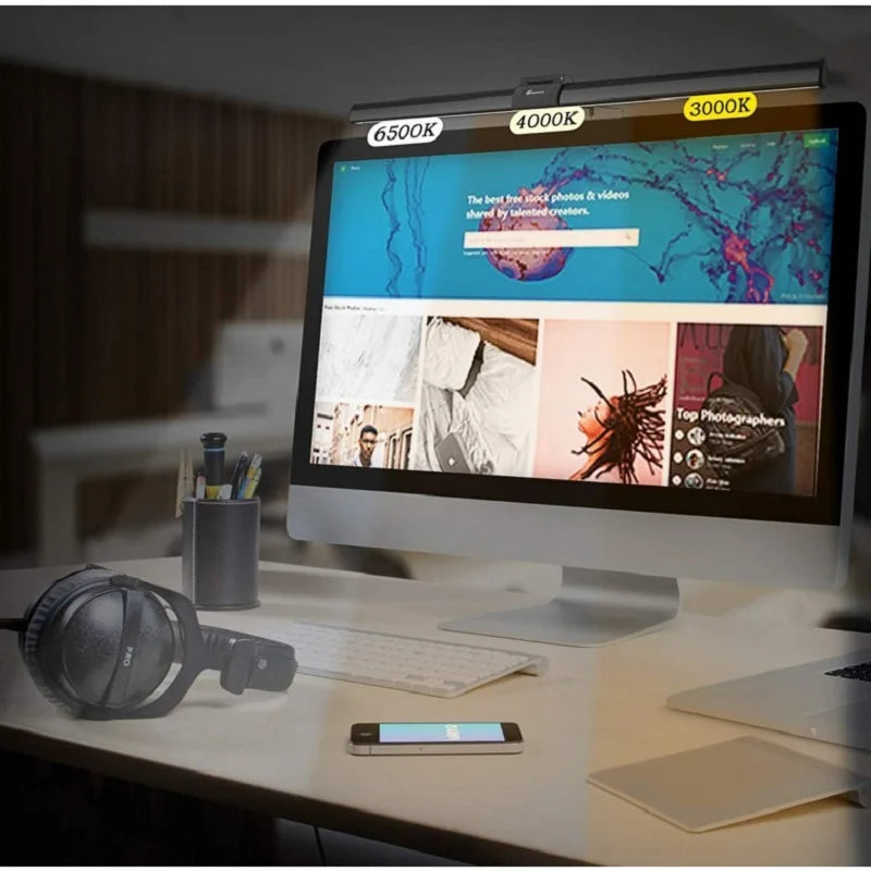 LED Monitor Light Bar – Touch Dimmable Screen Light for Computer, Laptop & Study Desk