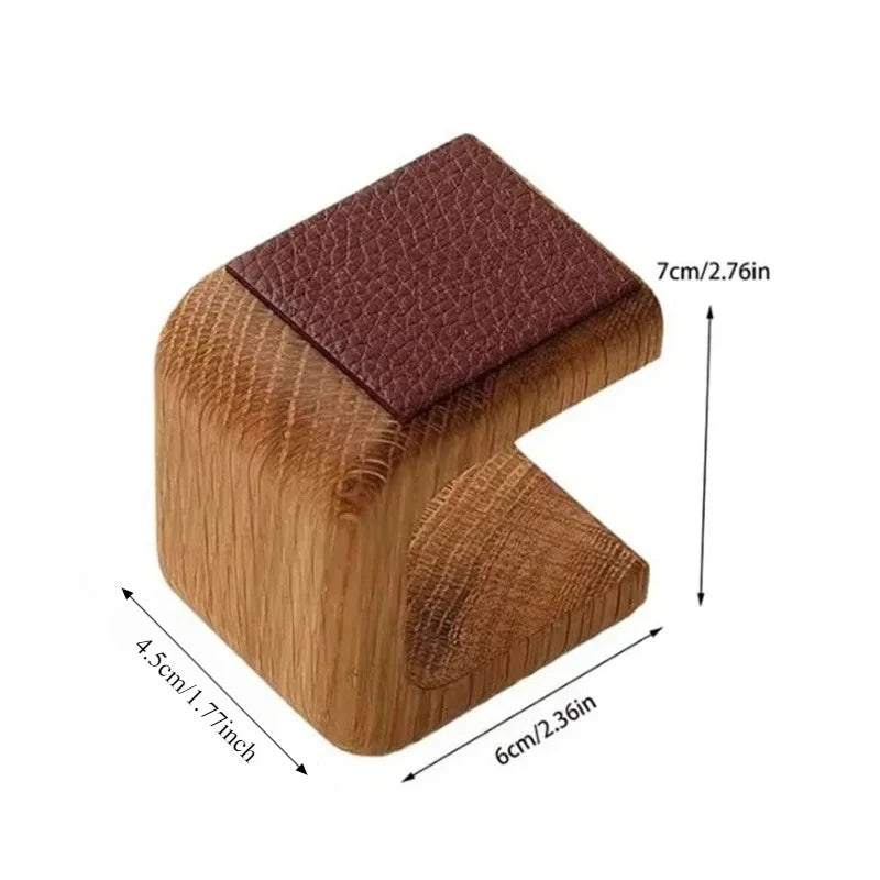 Wooden Watch & Bracelet Holder – Solid Wood Display Stand Organizer