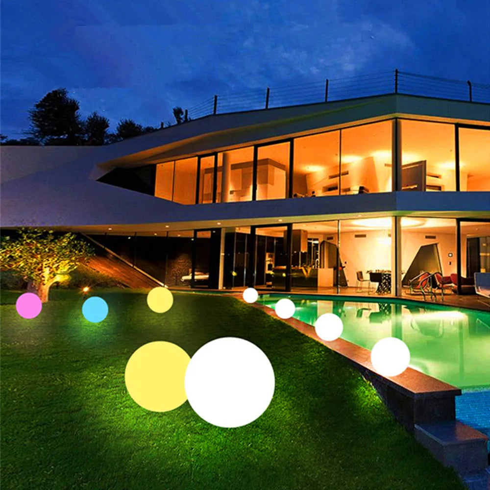 Rechargeable LED Garden Ball Light – Waterproof Outdoor Landscape Lamp for Garden & Patio