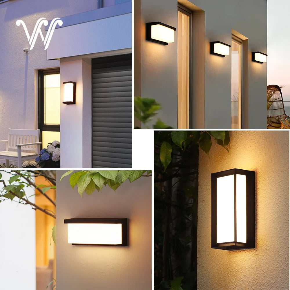 Modern Waterproof Outdoor Wall Sconce – LED Exterior Light for Porch, Garden & Entryway