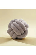 Woven Knot Ball Pillow – Round Decorative Cushion with Backrest for Sofa & Bedroom