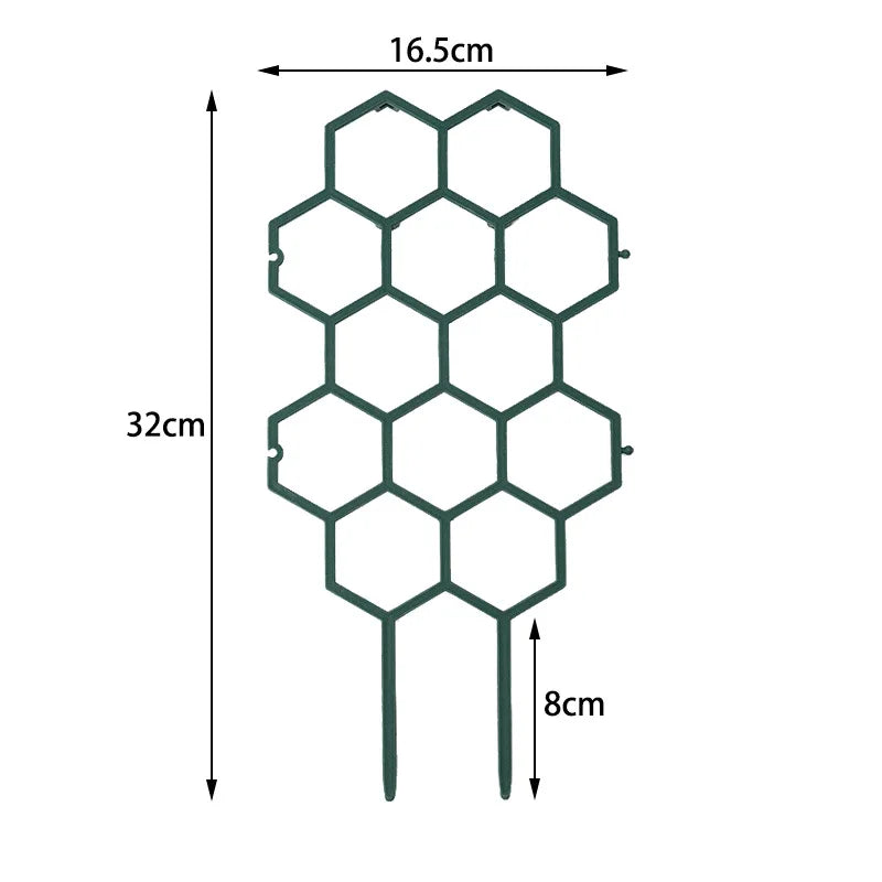 Honeycomb Plant Trellis – Rustproof Climbing Support for Potted Plants, Vines & Flowers, Indoor & Outdoor Garden Decor