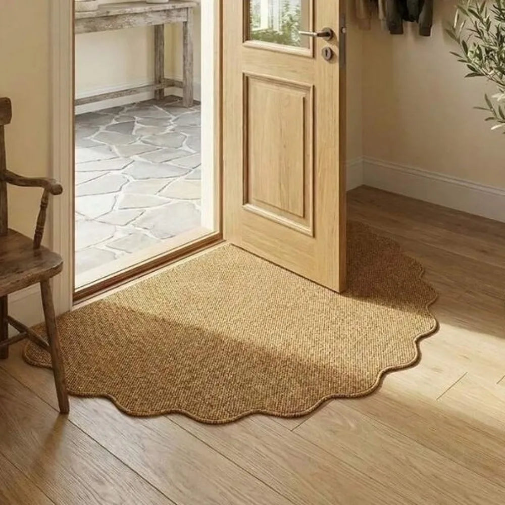 Modern Front Door Mat – Thick Non-Slip Dirt-Resistant Entryway Rug, Irregular Decorative Mat for Home & Kitchen