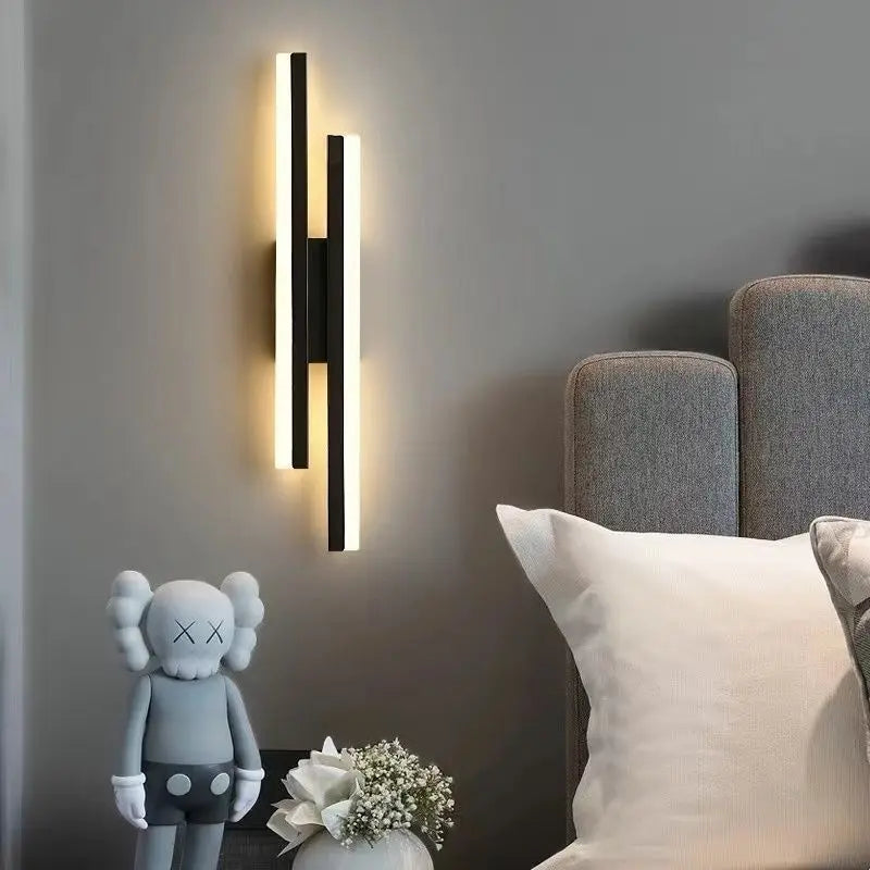 Modern LED Copper Wall Sconce – Acrylic Shade Indoor Light Fixture for Living Room & Hallway