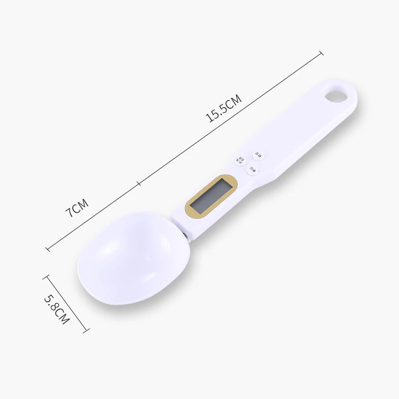 Digital Measuring Spoon Scale 0.1g-500g, LCD Kitchen Food Scale, Precision Baking Coffee Flour Scale