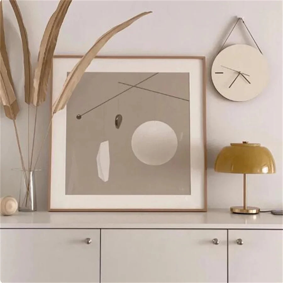 Minimalist Wooden Wall Clock, Korean Style, Silent Non-Ticking
