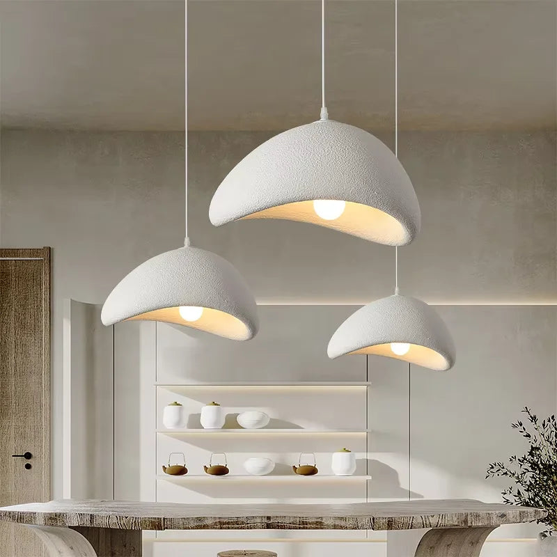Wabi-Sabi LED Chandelier – Modern Nordic Pendant Ceiling Light for Living Room, Bedroom & Dining Room