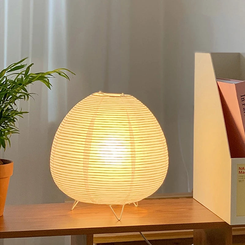Wabi-Sabi Nordic LED Table Lamp – Modern Minimalist Bedside & Desk Light