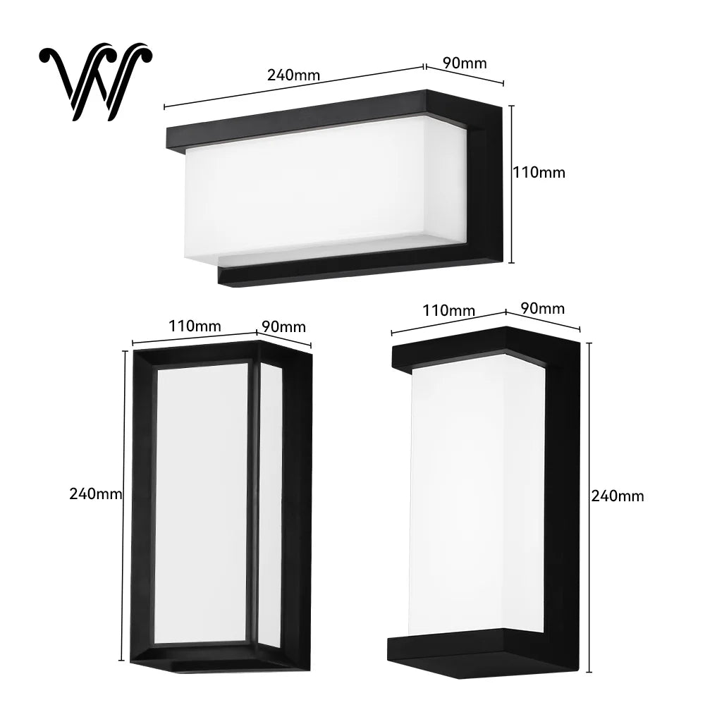 Modern Waterproof Outdoor Wall Sconce – LED Exterior Light for Porch, Garden & Entryway