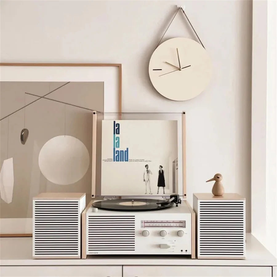 Minimalist Wooden Wall Clock, Korean Style, Silent Non-Ticking