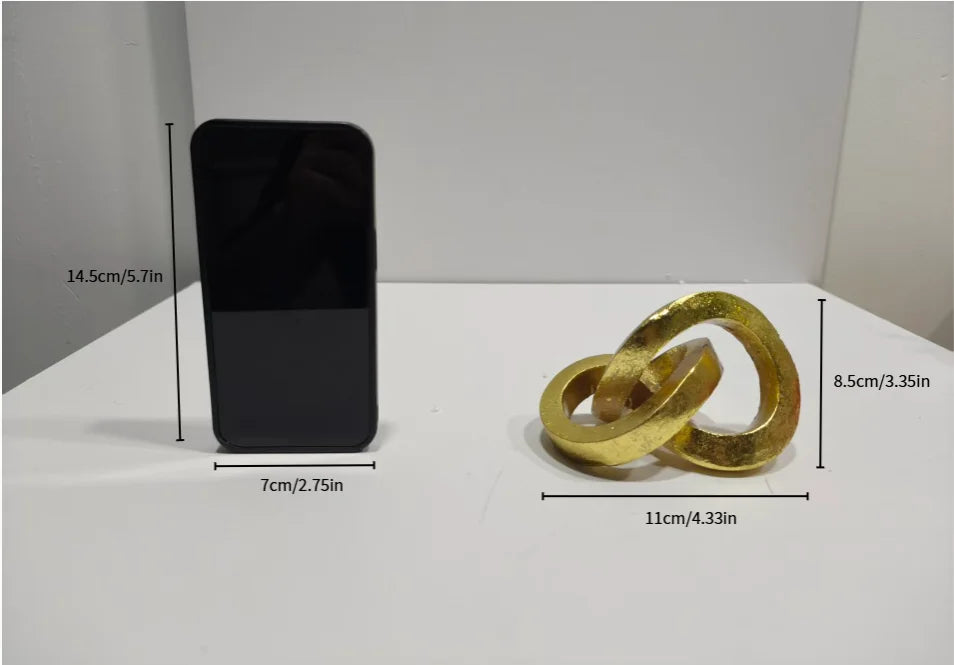 Nordic Resin Knot Sculpture – Minimalist Abstract Tabletop Ornament for Bedroom, Living Room & Office Decor