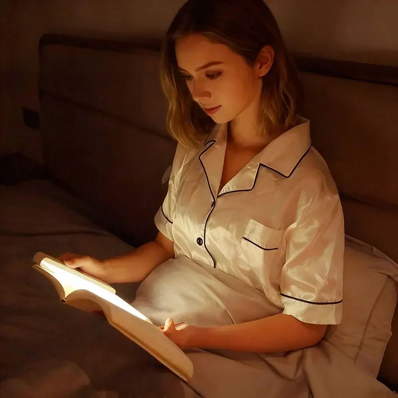 Rechargeable LED Book Light – Dimmable 3-Color Reading Lamp with Timer for Bedside & Study