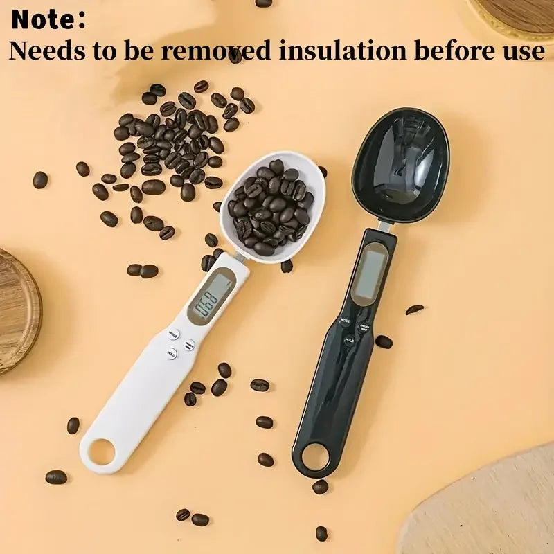 Digital Measuring Spoon Scale 0.1g-500g, LCD Kitchen Food Scale, Precision Baking Coffee Flour Scale